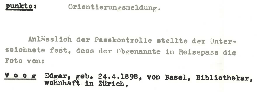 Auszug aus der Korrespondenz der Passkontrolle St.Margethen und dem Polizeikommando des Kantons St.Gallen, 9. September 1958 (StASG A 137/2675).